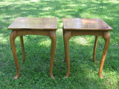 Custom Cherry Side Tables