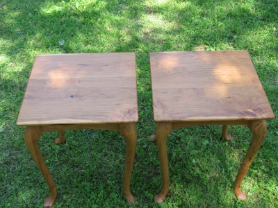 Custom Cherry Side Tables