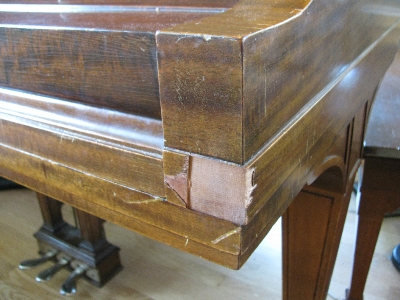 Steinway Baby Grand Repair - Before